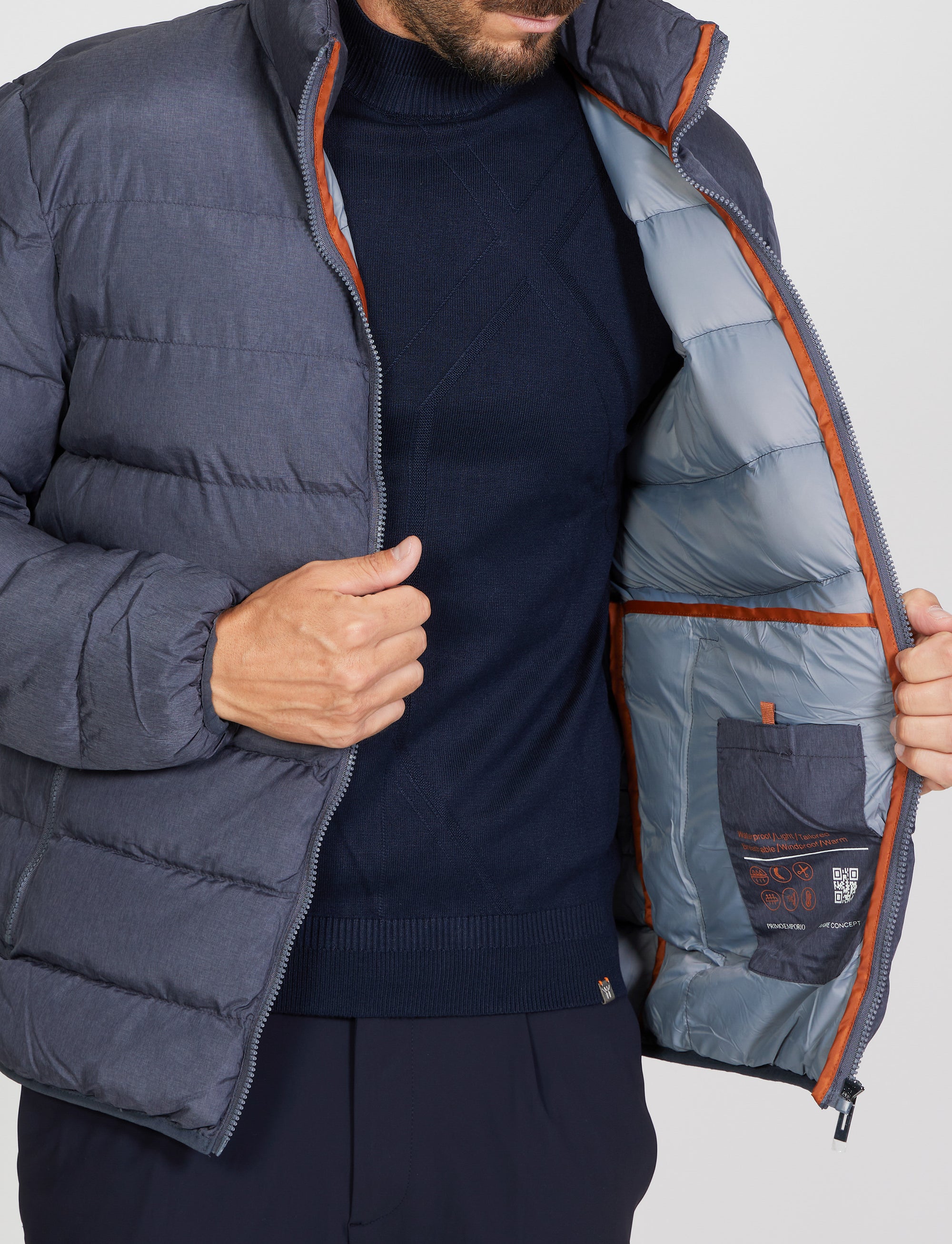 Piumino 100g tessuto cangiante