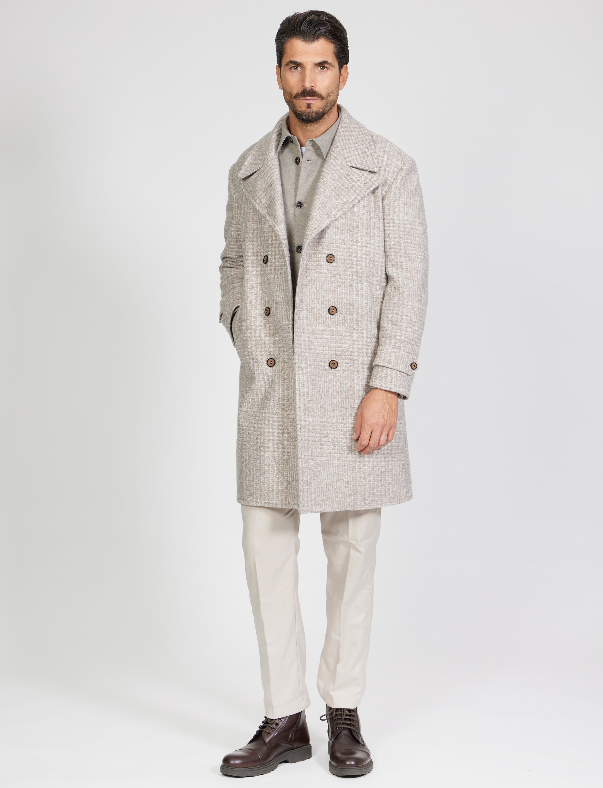 Cappotto doppio Petto in lana calda