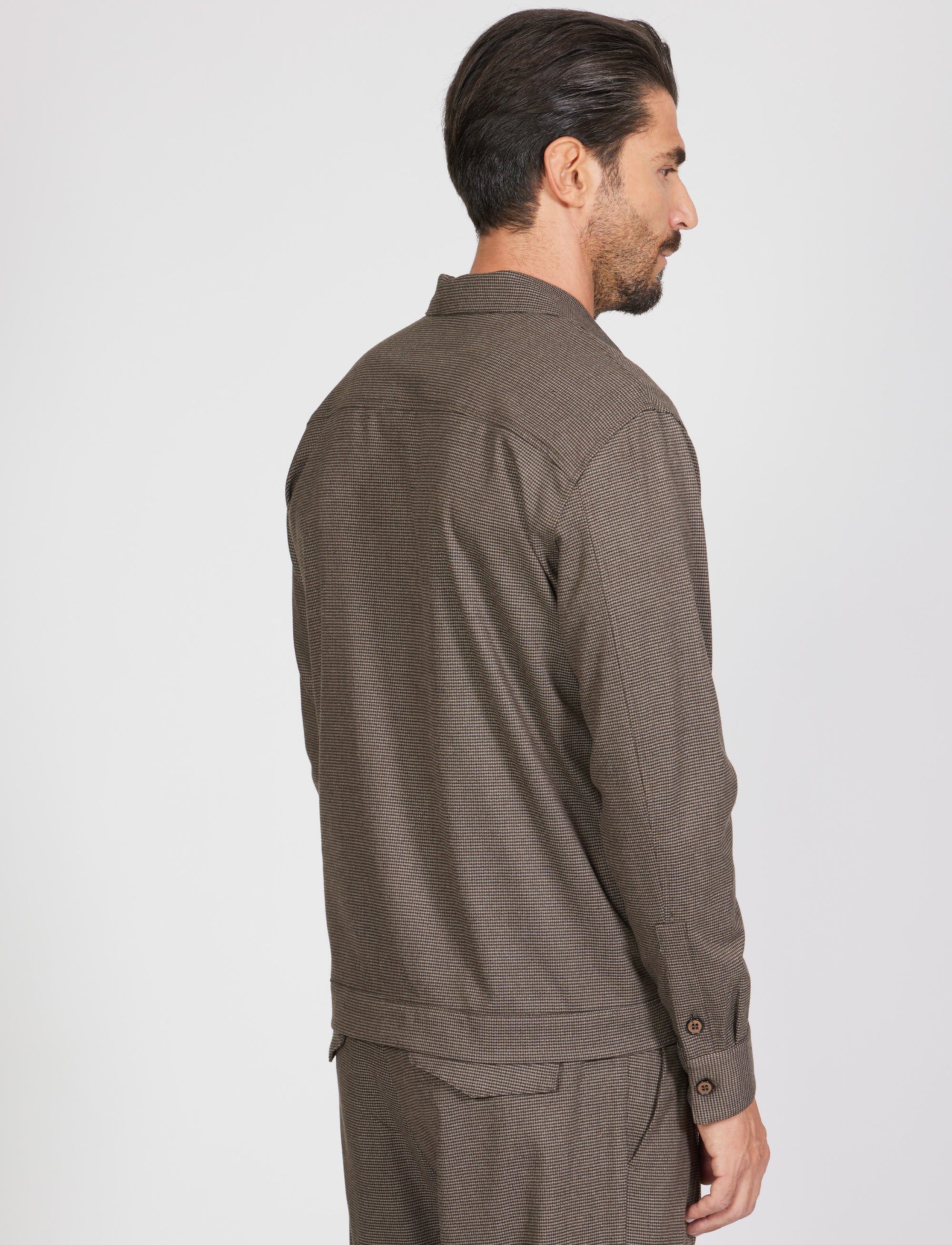 Over Shirt con Zip pied e poul