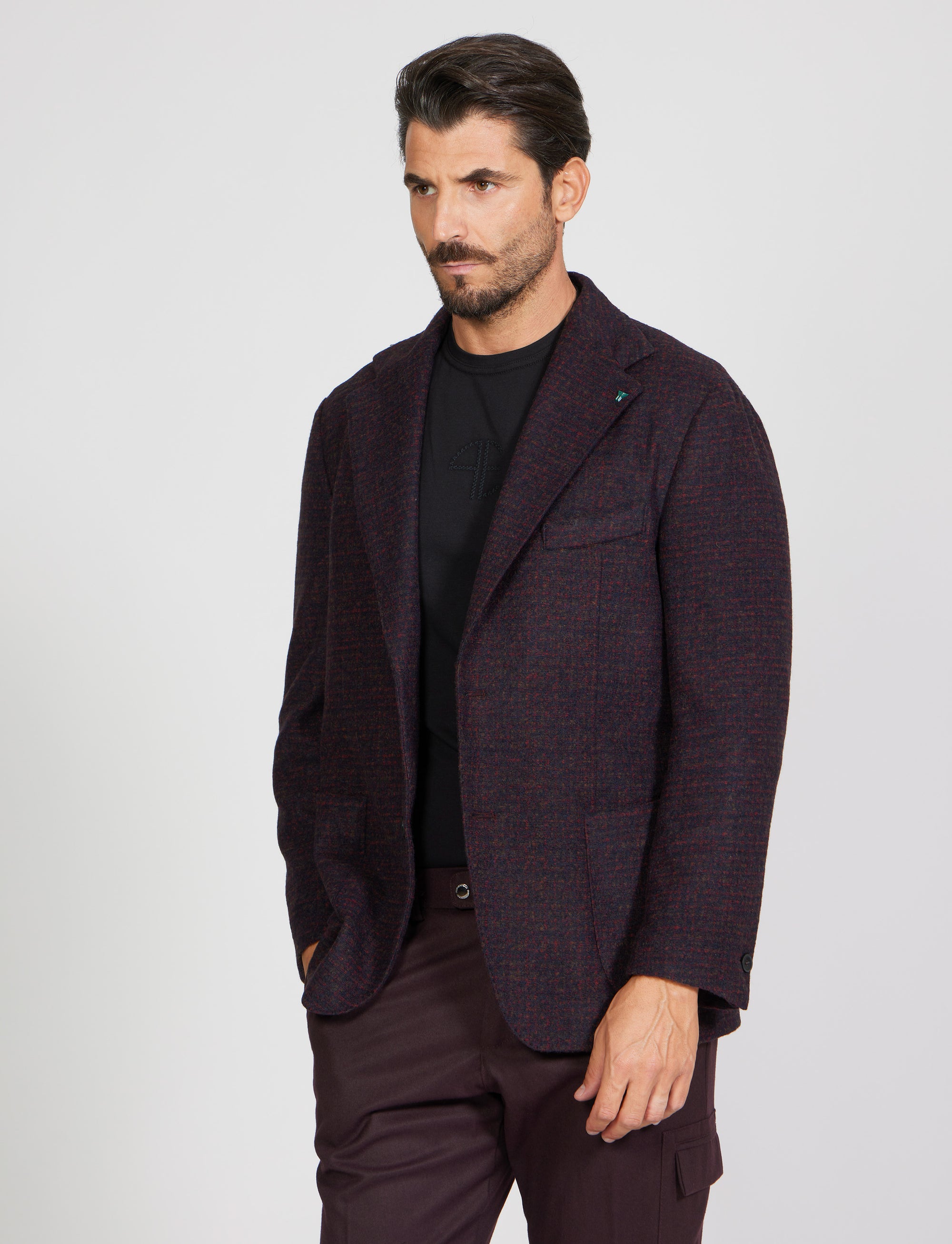 Giacca monopetto in lana