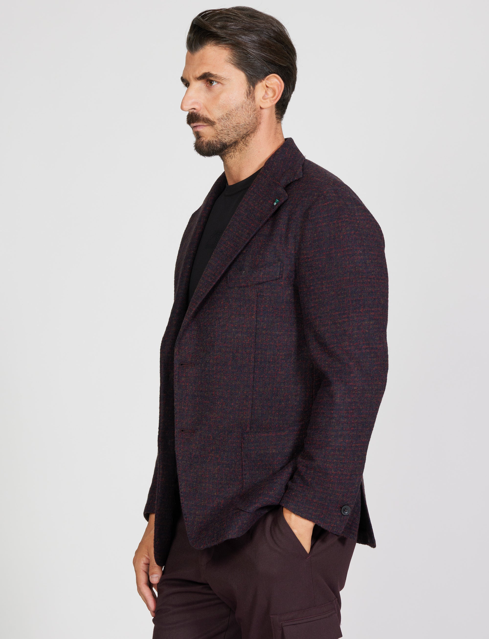 Giacca monopetto in lana