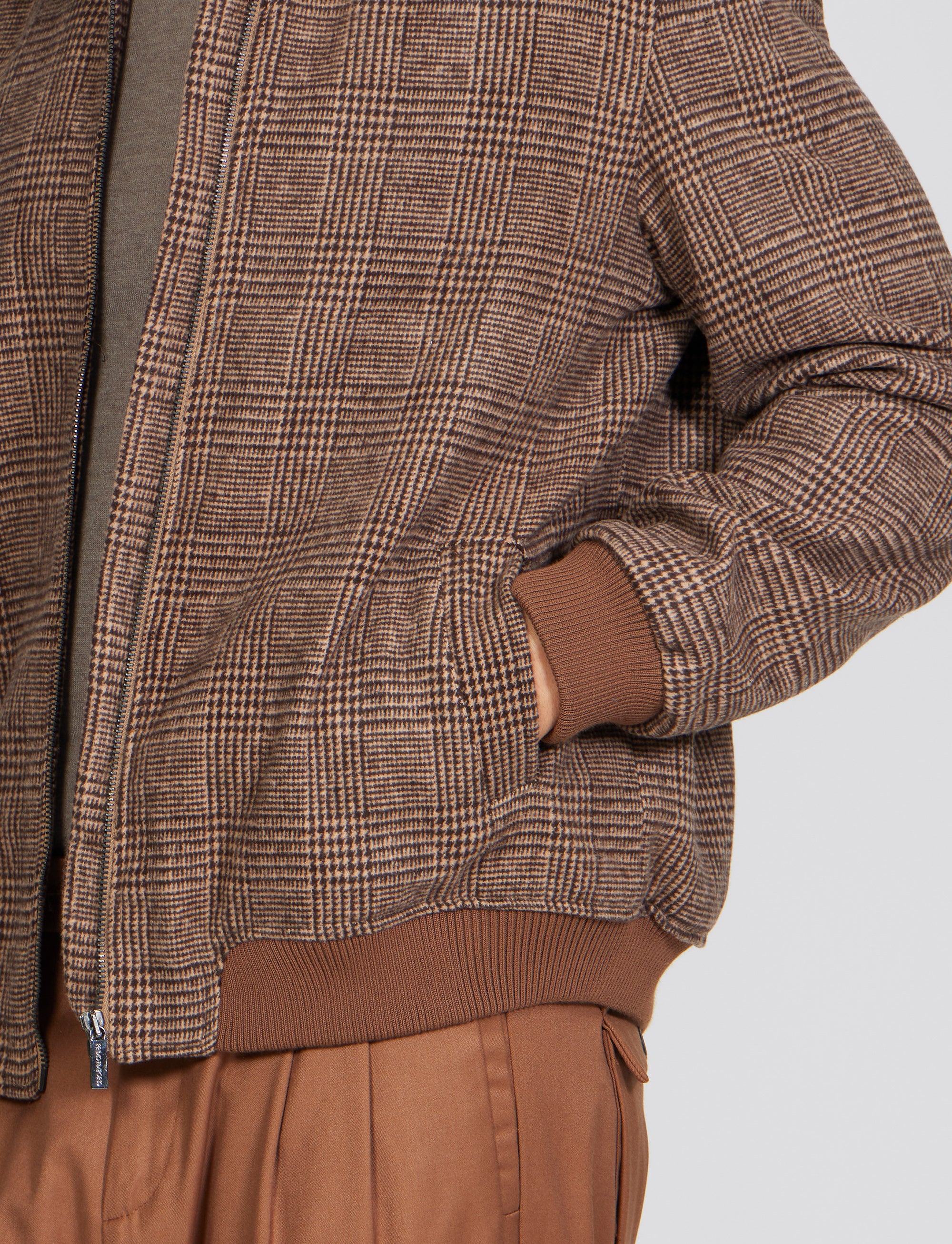 Giubbino Bomber con chiusura Zip