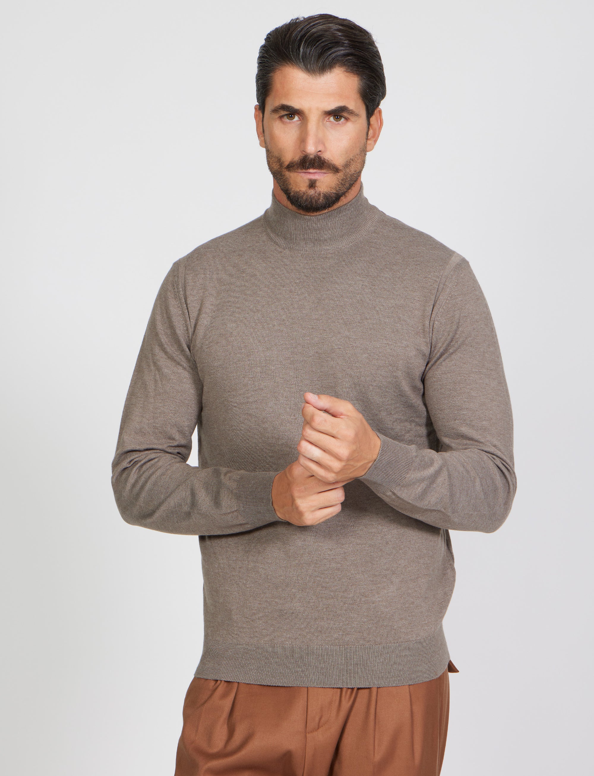 Maglia mezzo collo in Viscosa Elastica