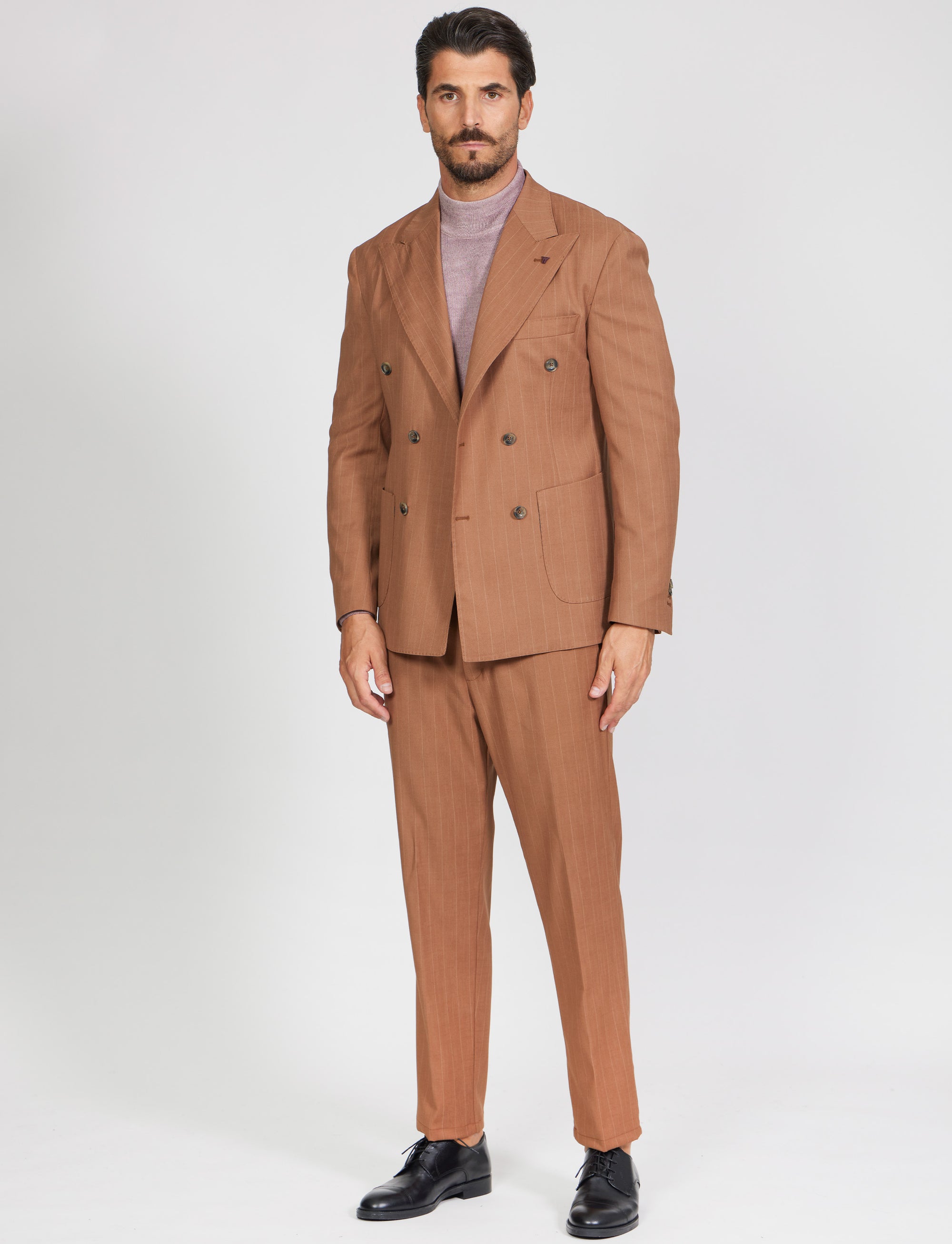 Abito doppio petto rigato