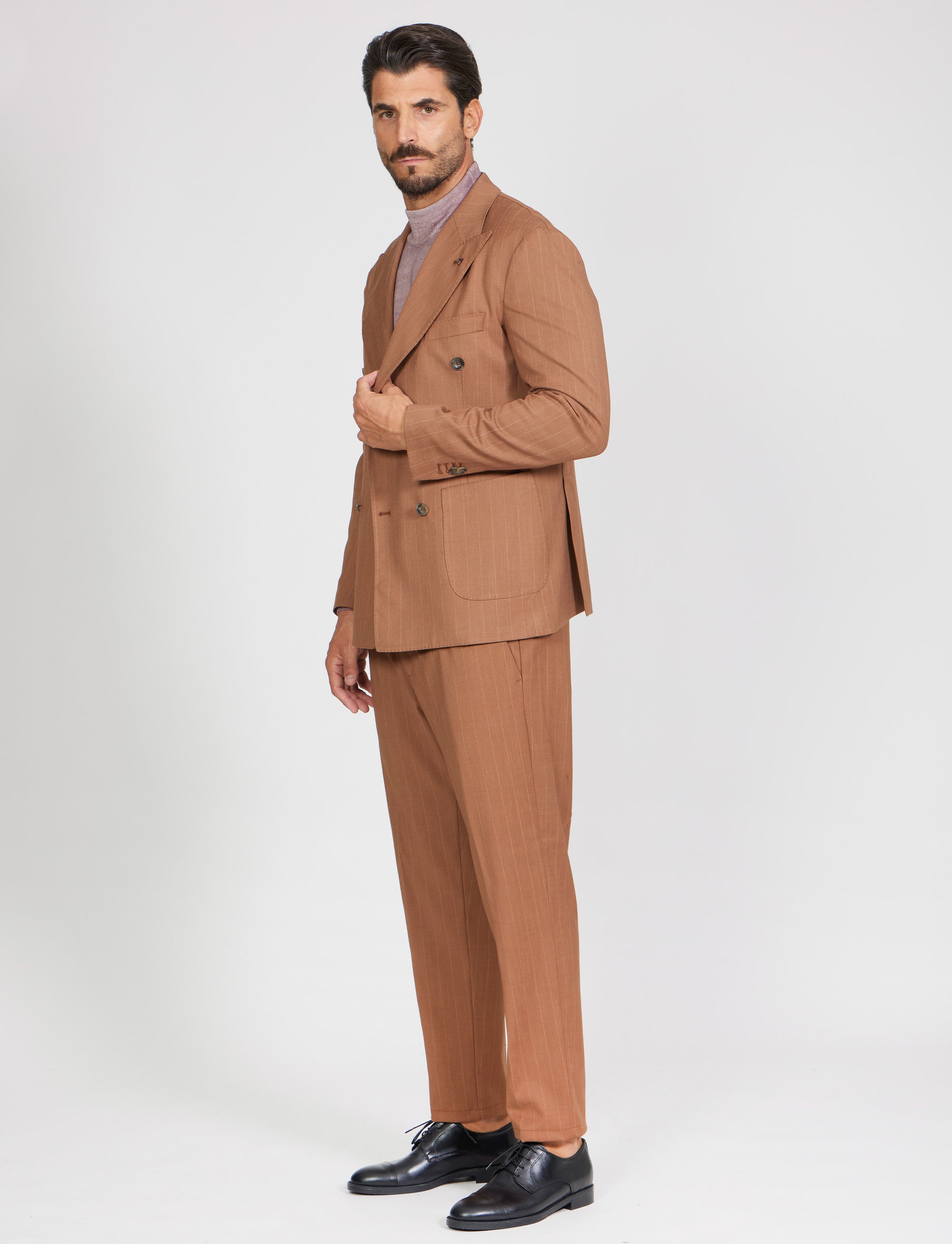 Abito doppio petto rigato