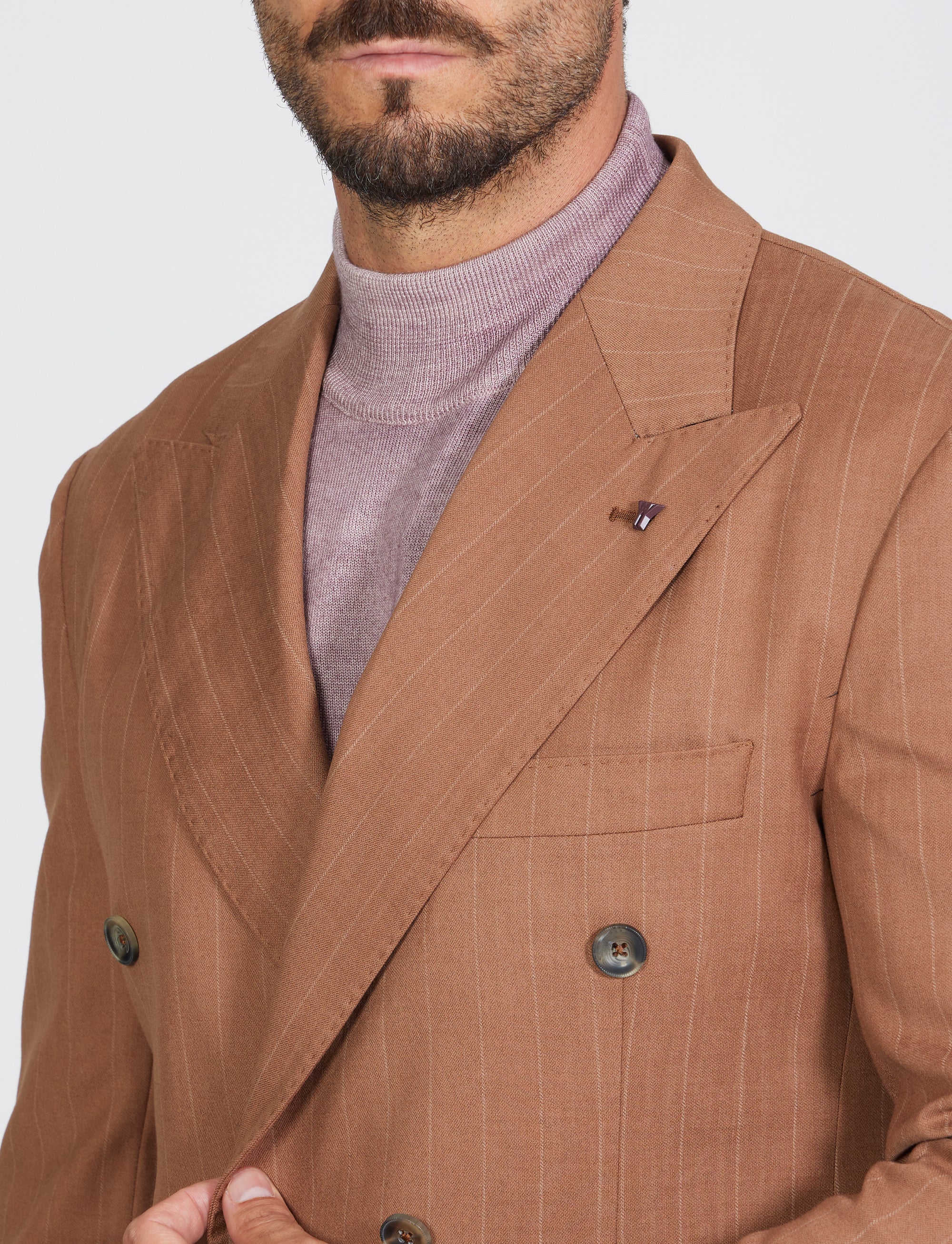 Abito doppio petto rigato