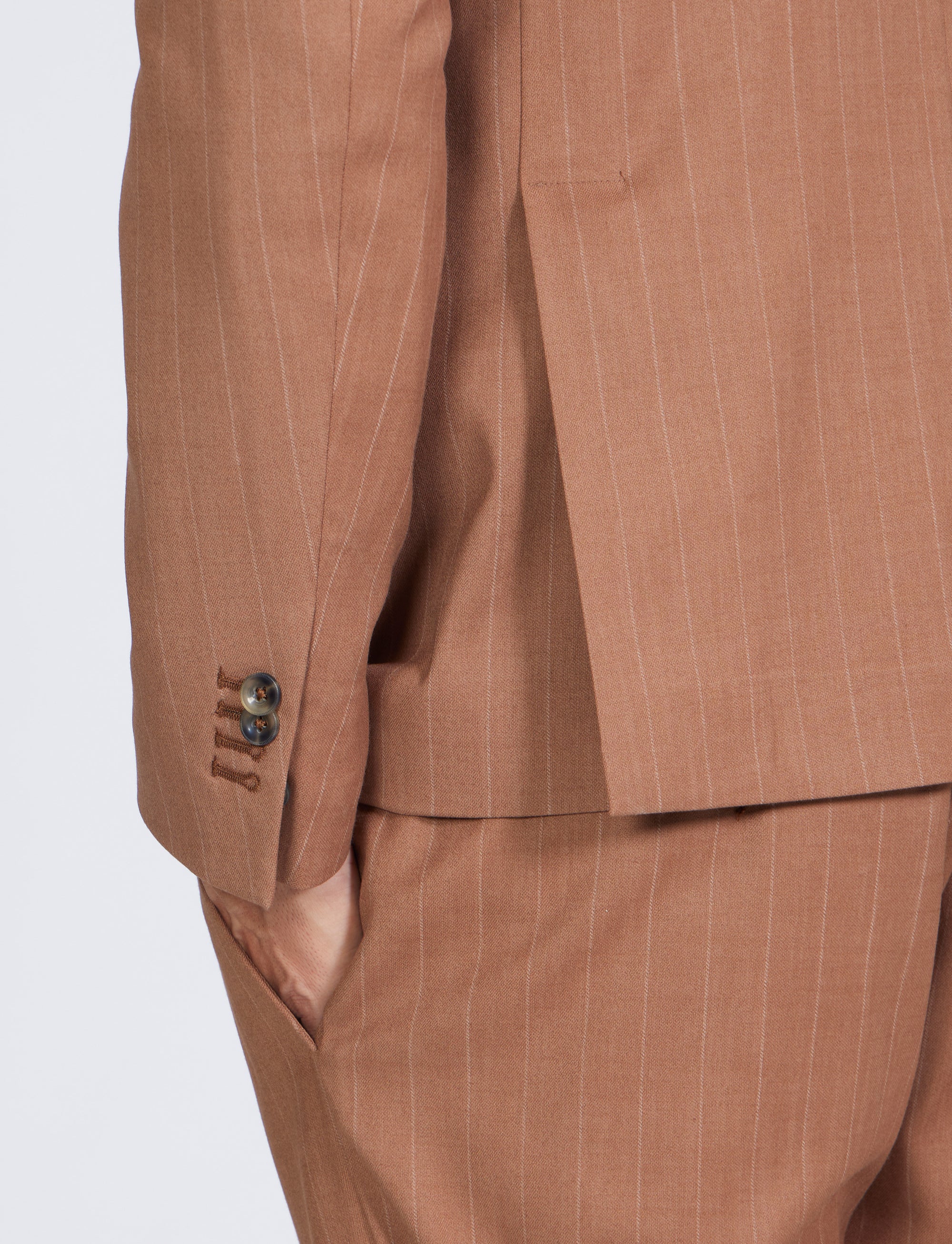 Abito doppio petto rigato