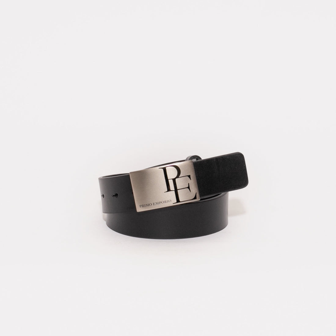 Cintura con Fibbia Logo Laser - Nero