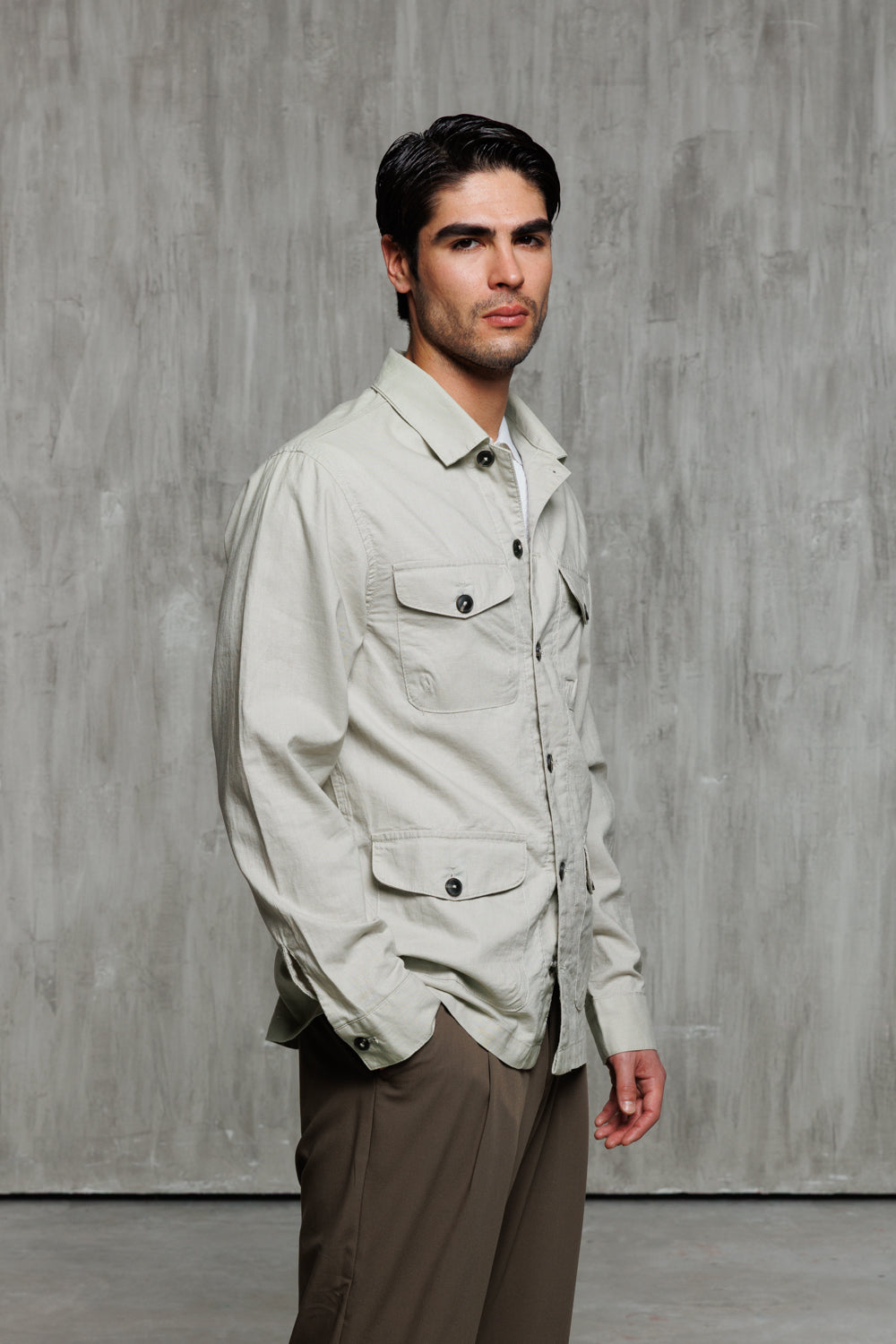 Over shirt shirt with pockets