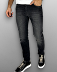 Jeans regular lavaggio grigio