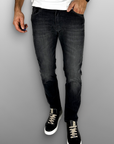 Jeans regular lavaggio grigio