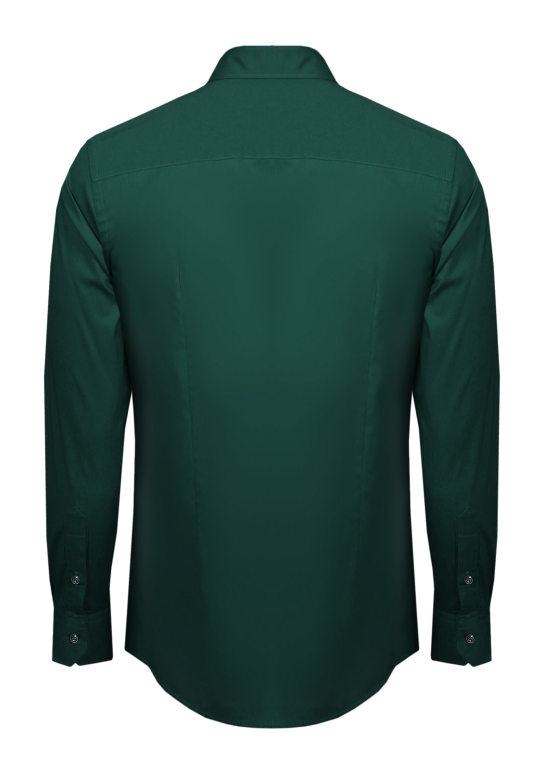 Slim Fit Shirt with French Collar -Green-
