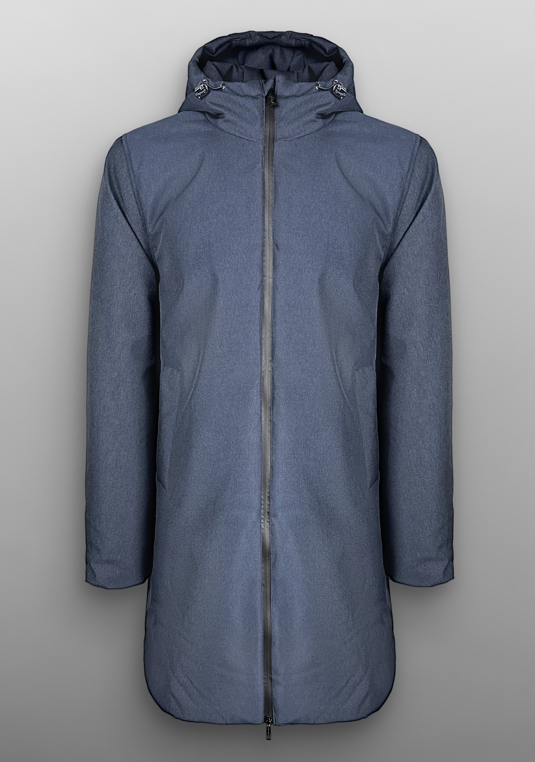 Giubbino Parka lungo  con Zip