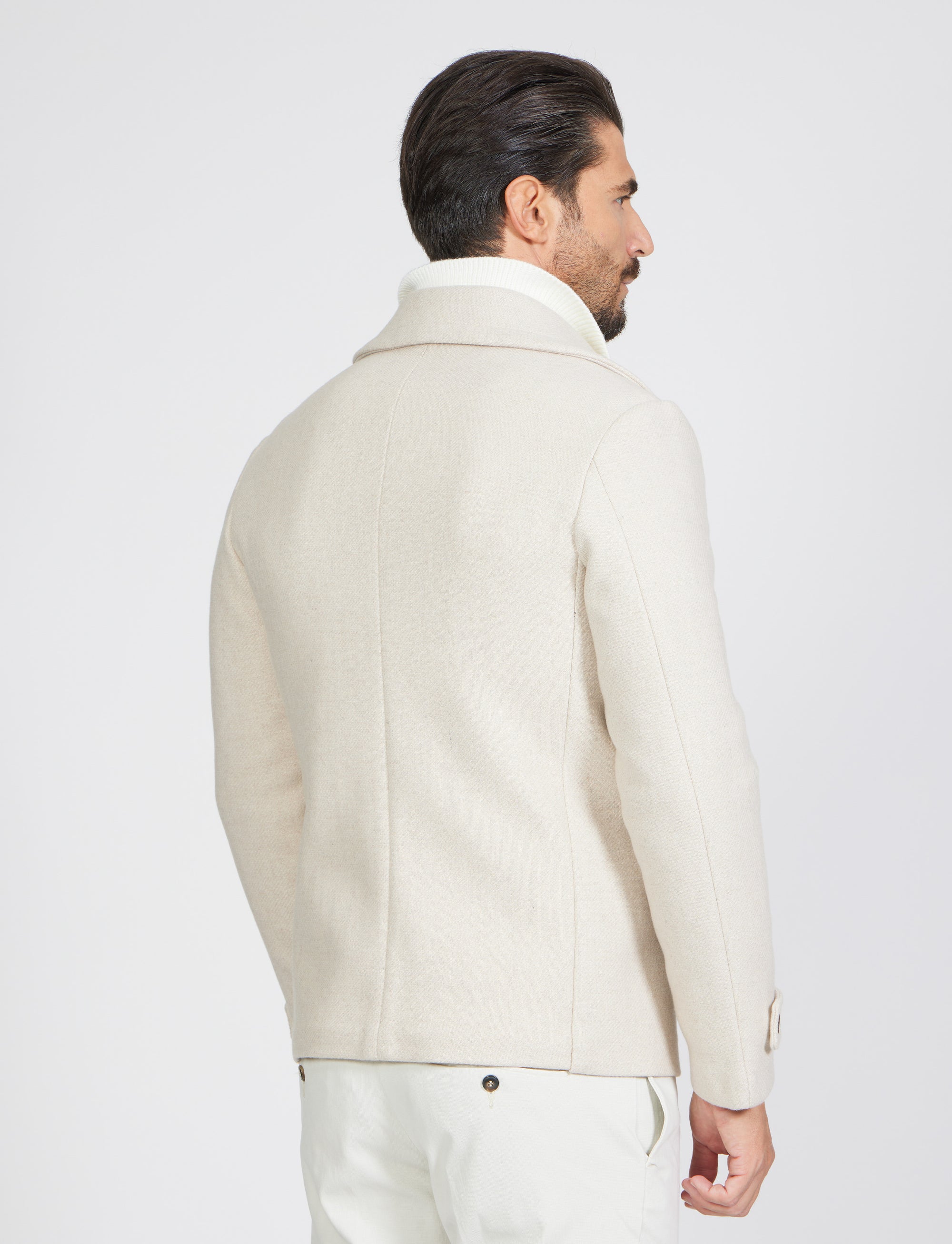 Cappotto corto doppio petto