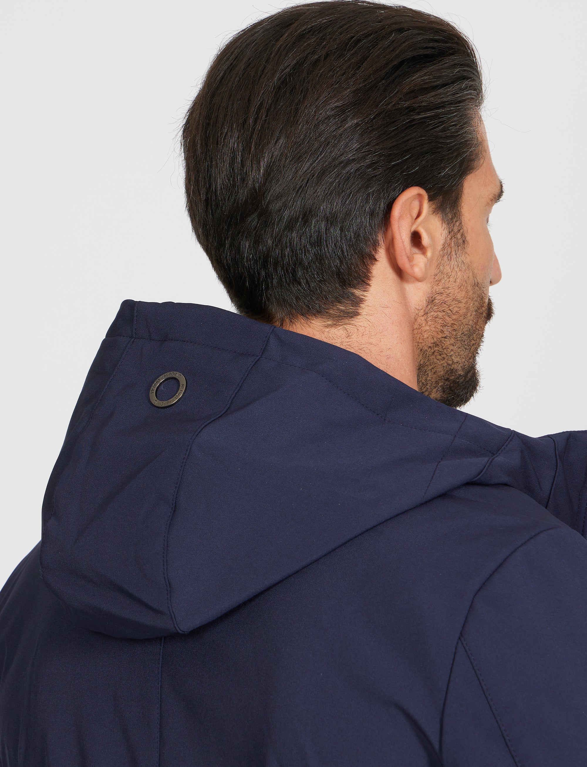 Giubbino lungo con cappuccio