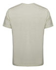 Half sleeve T-shirt with covered buttons