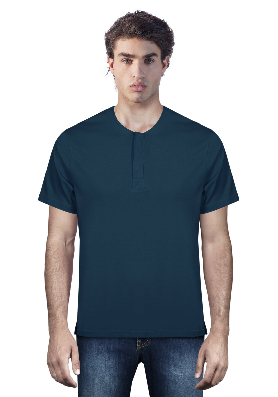 Primo Emporio T-shirt mezza manica con bottoni coperti