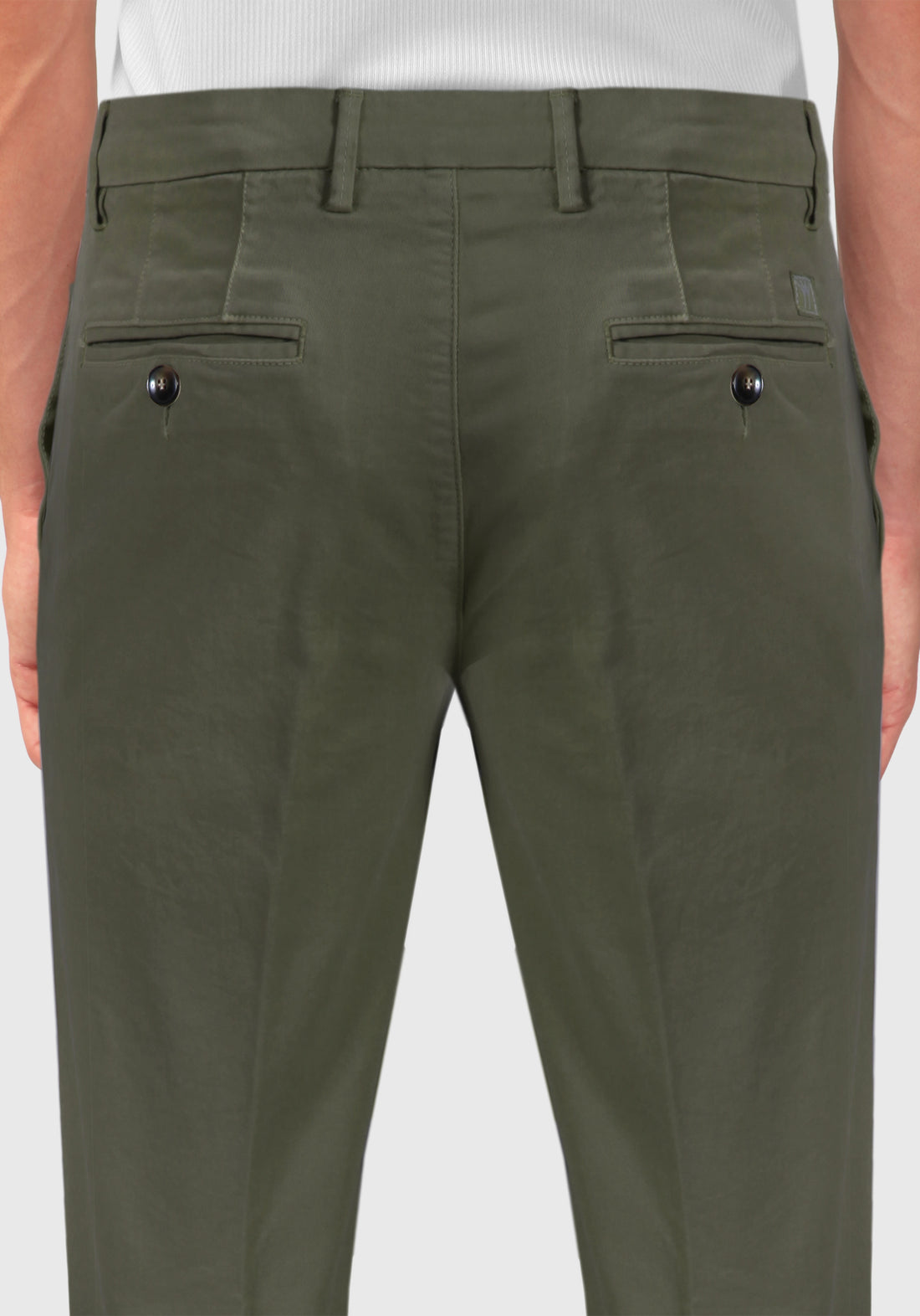 Pantalone Chinos Tasca America Cotone caldo - Militare