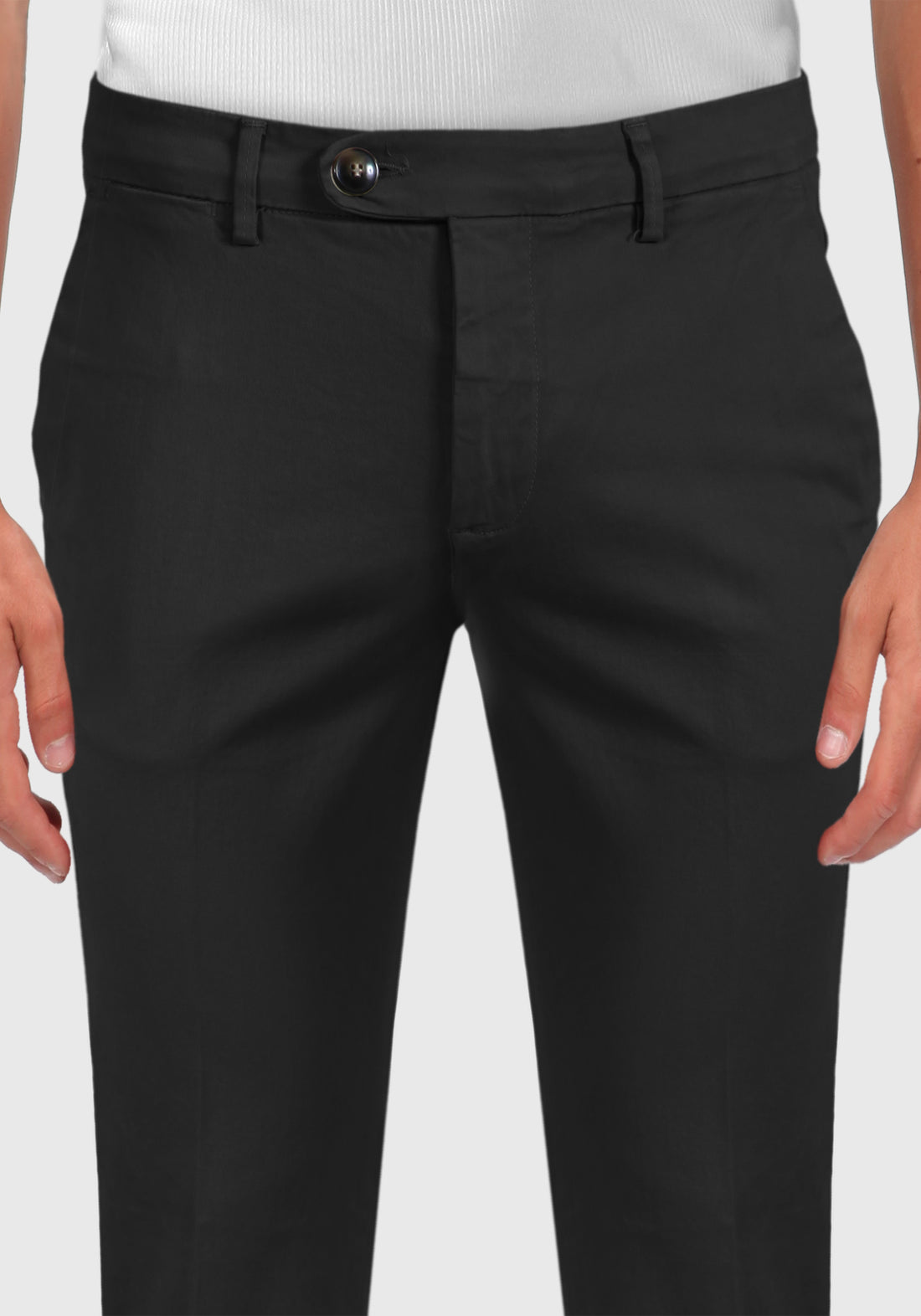 America Pocket Chinos Trousers Warm cotton - Black