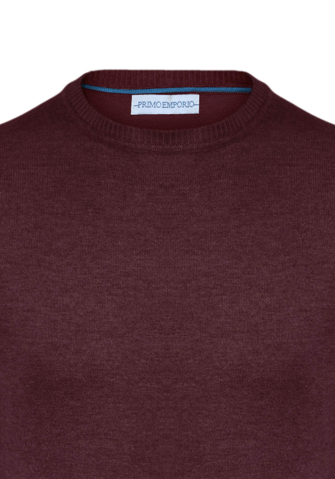 Round neck sweater in Viscose - Bordeaux