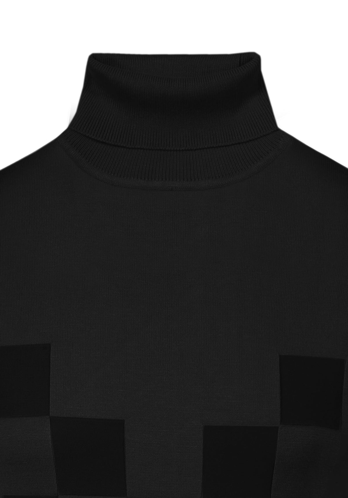Elastic Viscose Viscose Shirt - Black