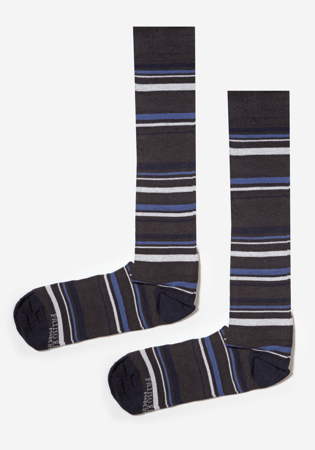 Trio of Long Cotton Socks in Various Patterns