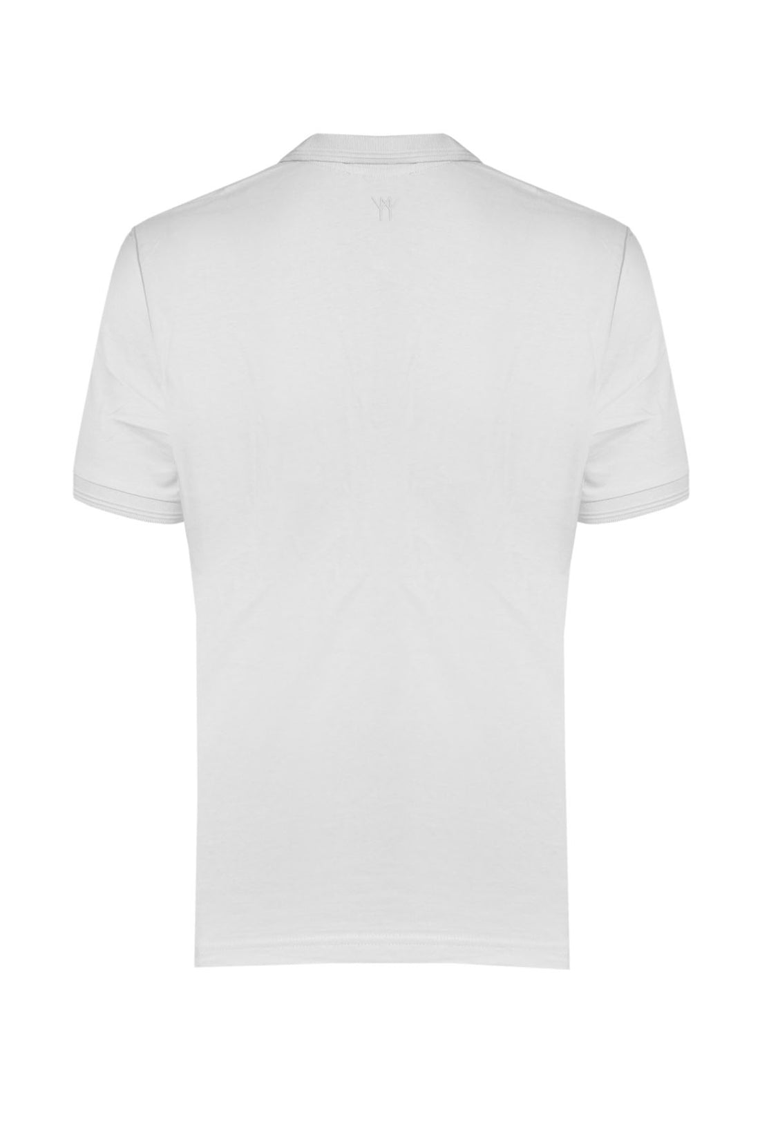 Cotton Polo Shirt Without Buttons - White