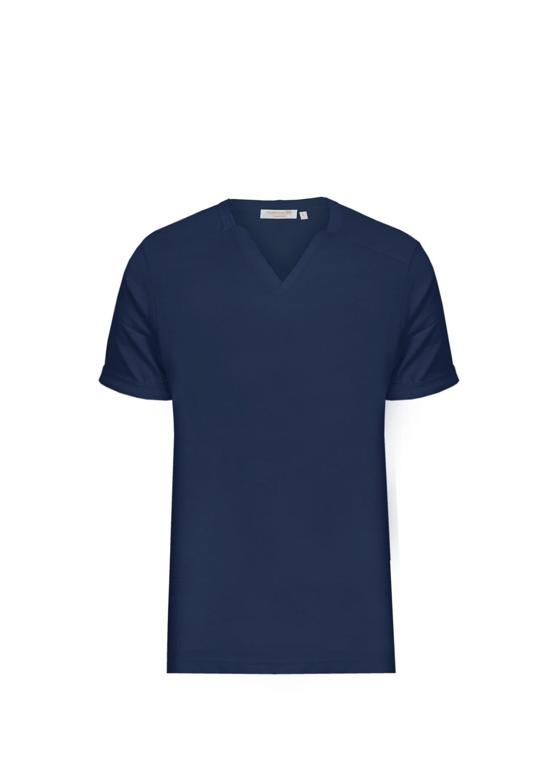 T-Shirt Mezza Manica Scollo a V - Blue
