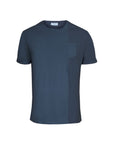 T-Shirt Giro Collo Doppio Tessuto con taschino