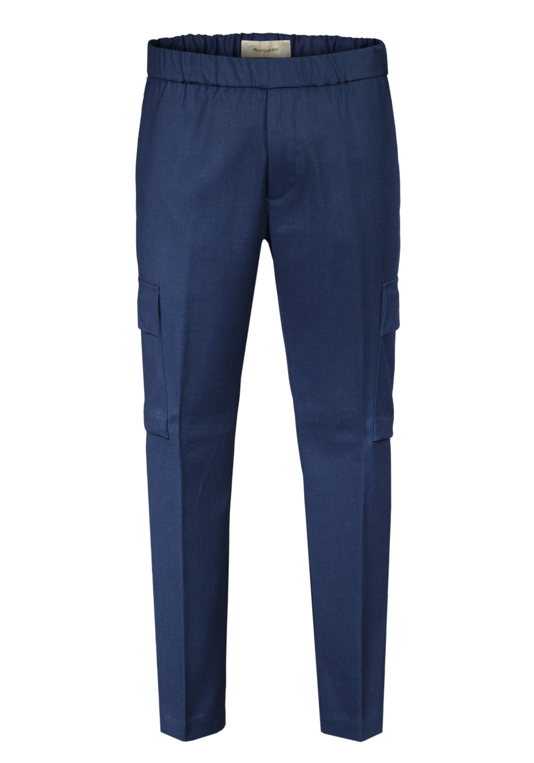 Pantalone fresco Lana con Tascone laterali - Blue