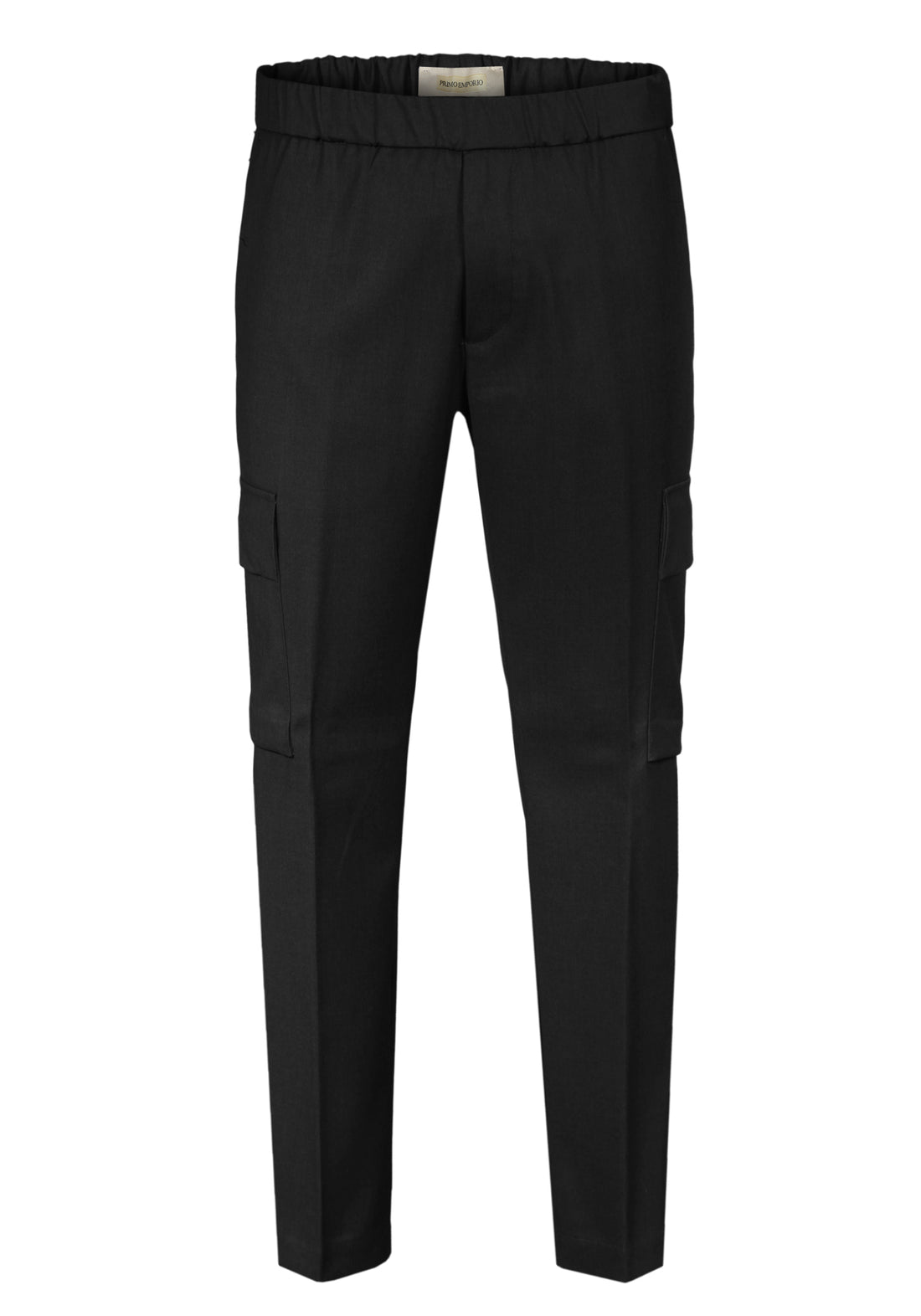 Cool wool trousers with large side pockets - Black