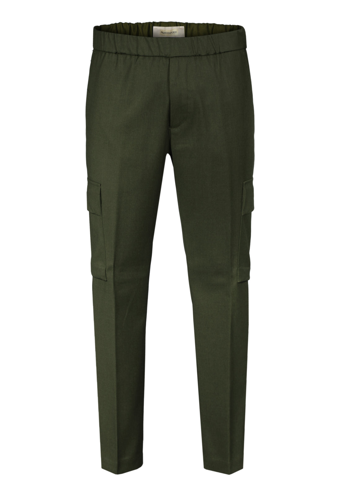 Cool wool trousers with large side pockets - Military