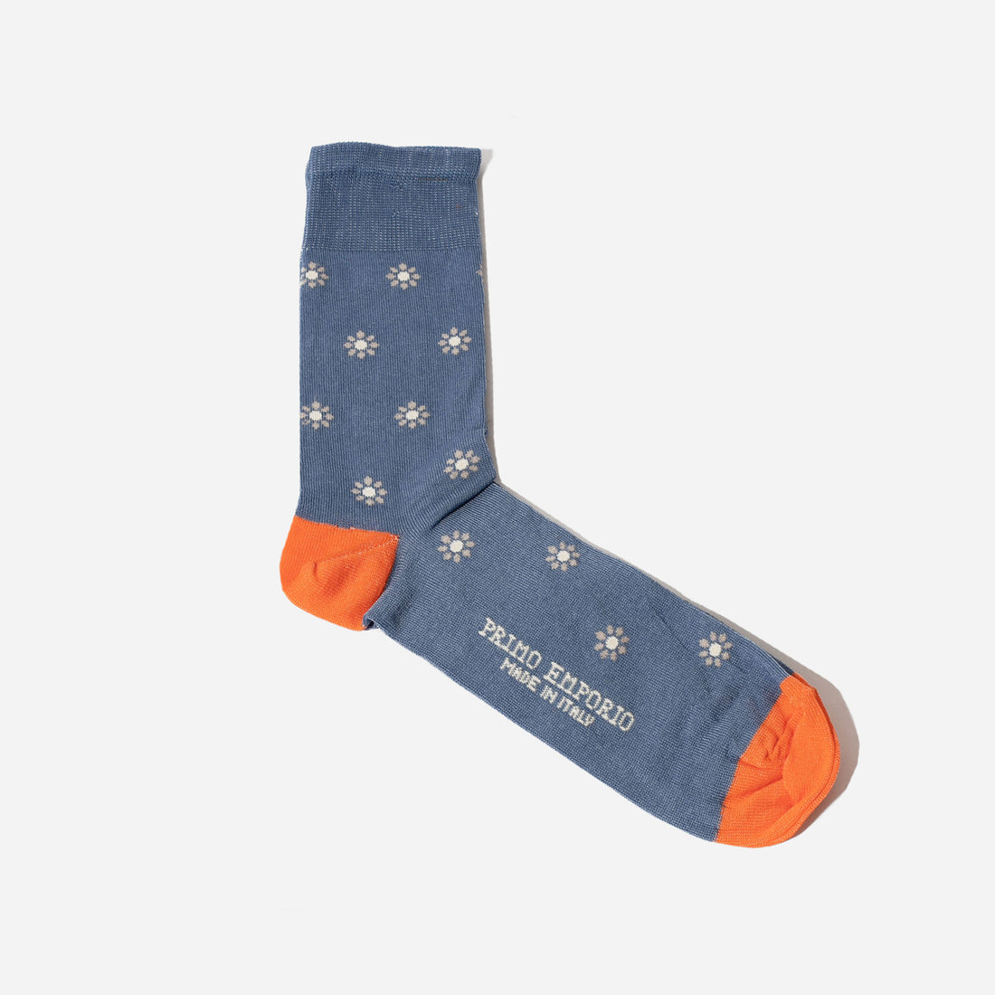 Sock with Daisies - Light blue