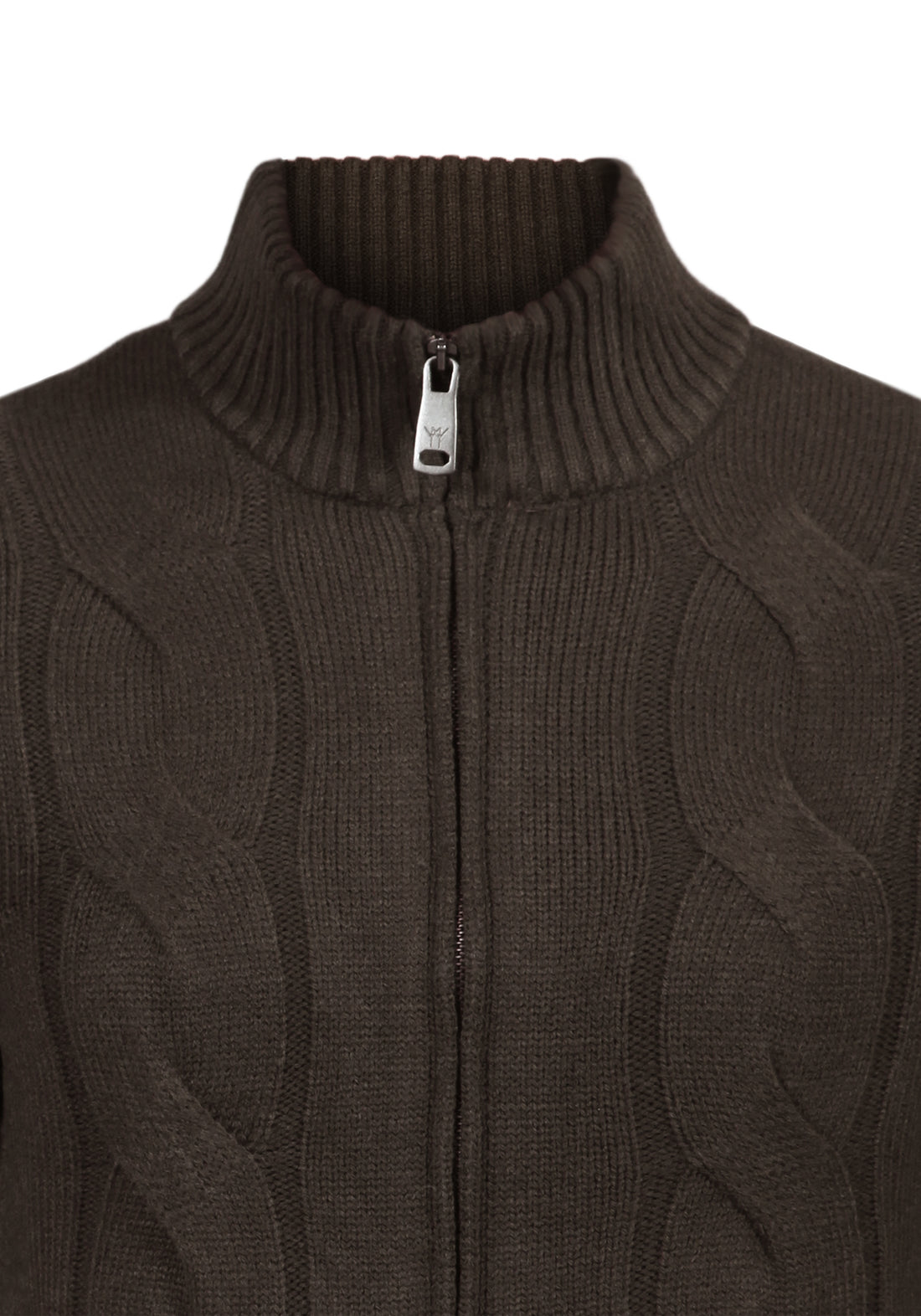 Treccia sweater with internal fur - Moro