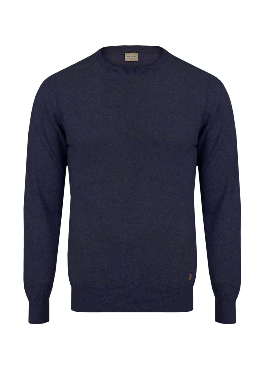 Wool &amp; Cashmere Round Neck Sweater - Blue -