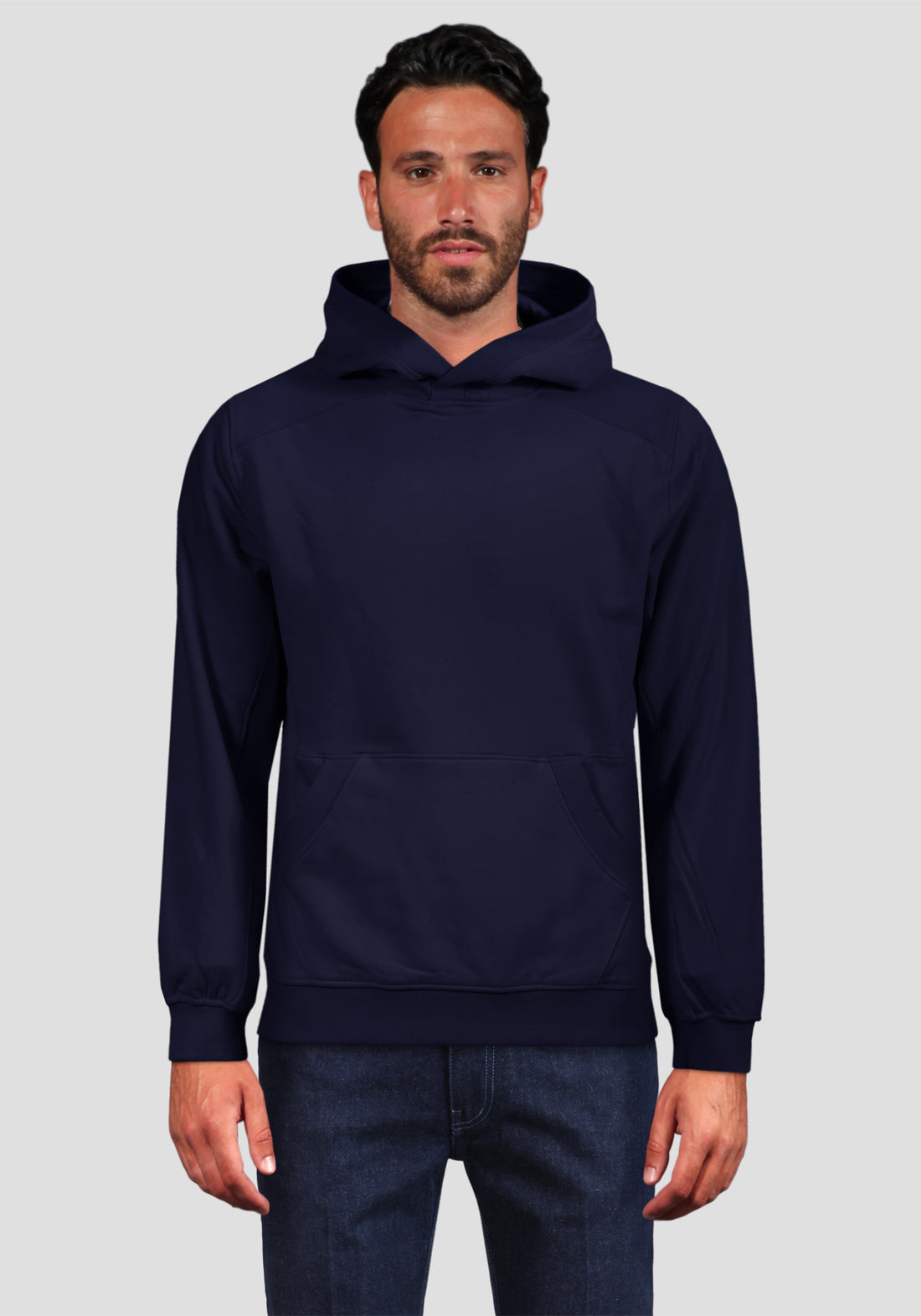 Hooded Sweatshirt - Blue -