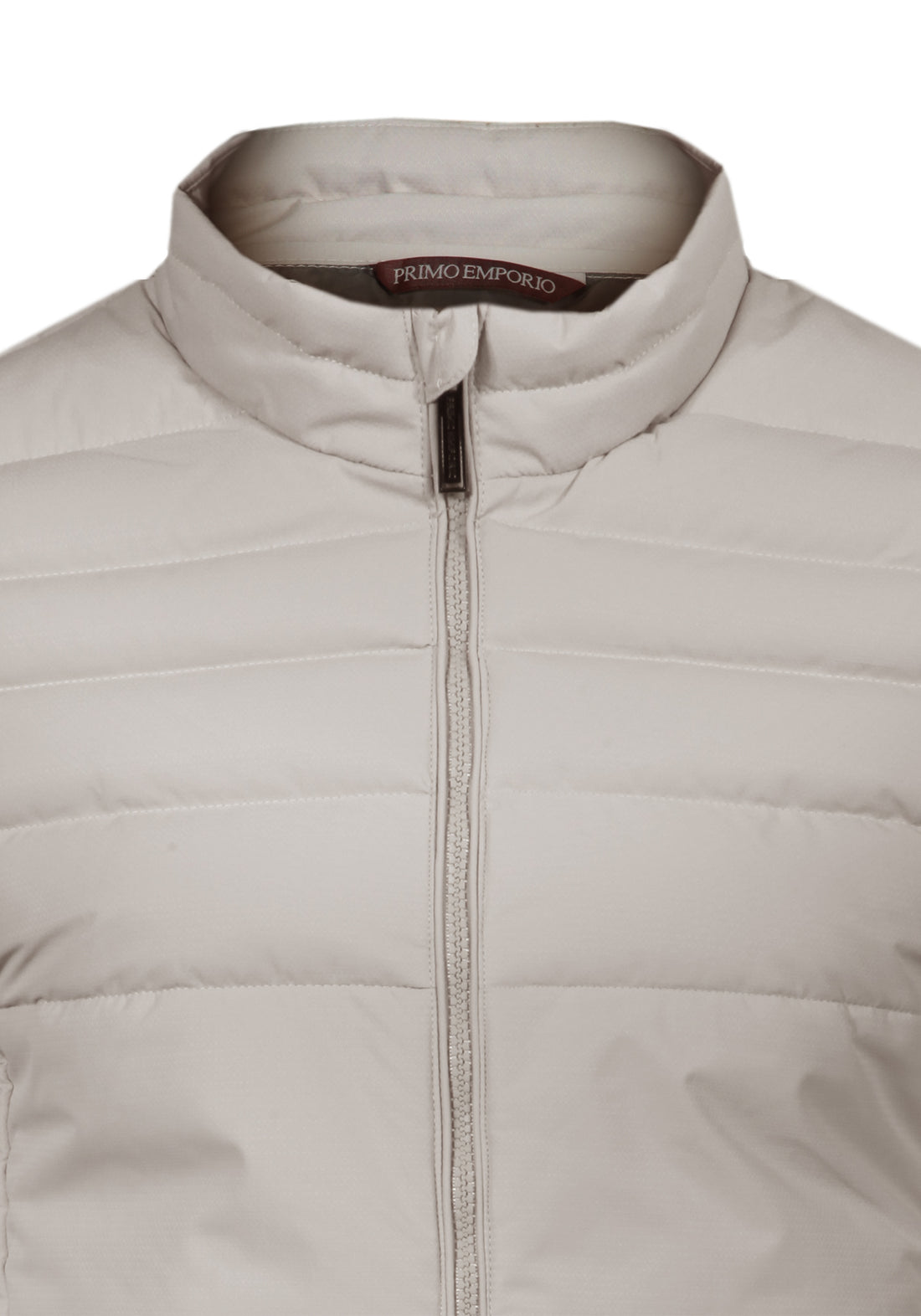 Short down jacket with zip closure - Beige -
