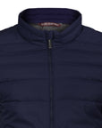 Short down jacket with zip closure - Blue -