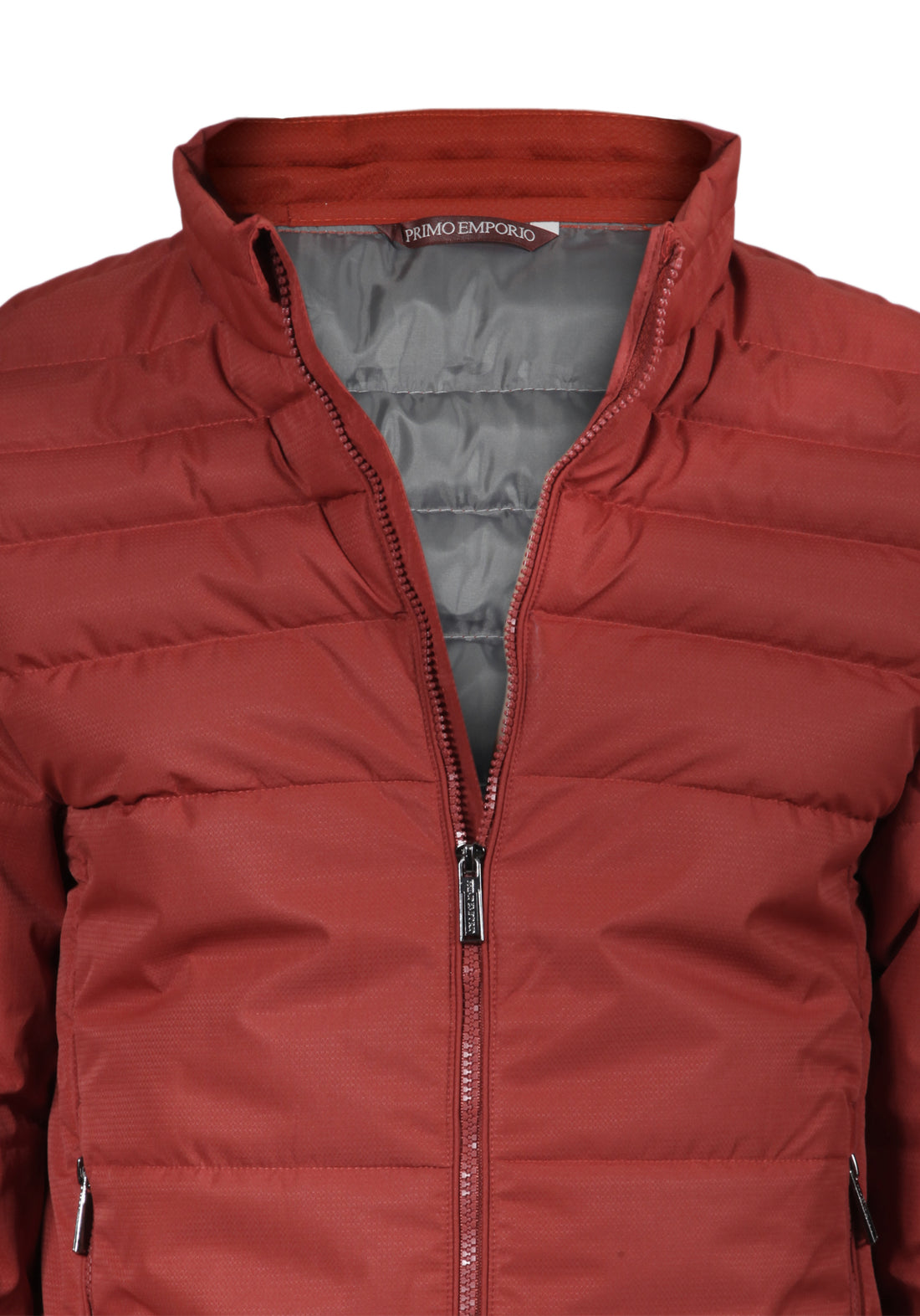 Short down jacket with zip closure - Tile -