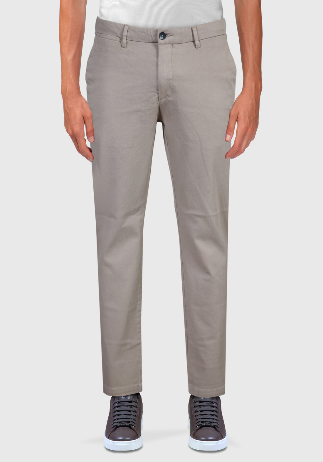 America Pocket Trousers in Warm Woven Cotton - Sand