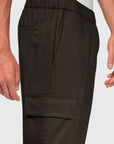 Cool wool trousers with large side pockets - Tobacco