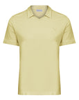 Half-sleeved polo shirt with embroidered logo