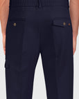 Trousers with Side Pocket - Blue