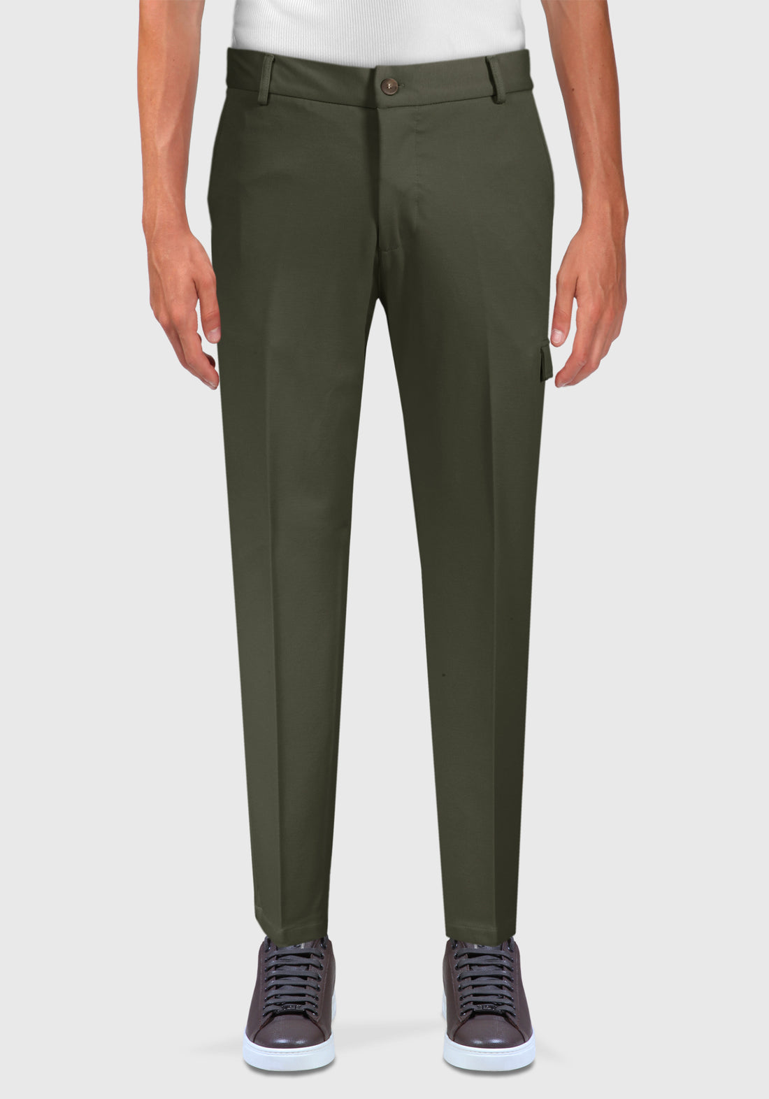 Pantalone con Tasca Laterale - Verde