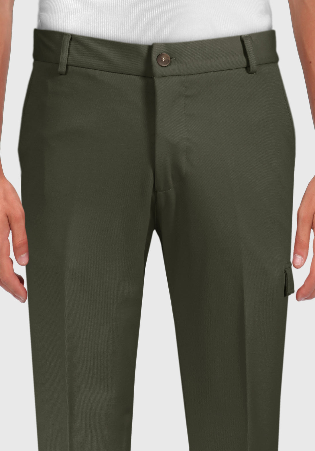 Trousers with Side Pocket - Green