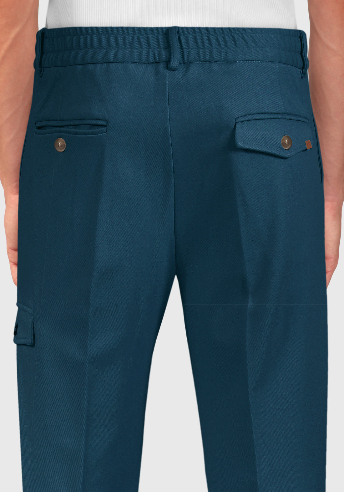 Trousers with Side Pocket - Blue