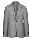 Single-breasted fabric suit with stripe - Grey