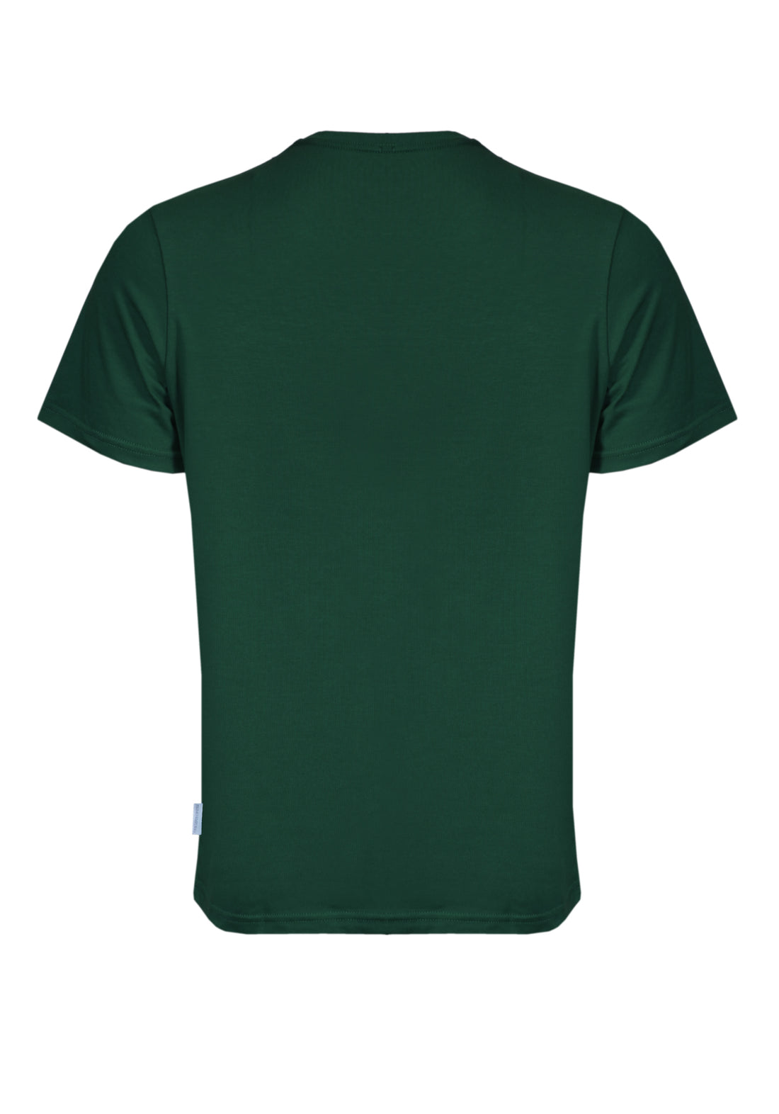 T-Shirt Elastica mezza Manica con Stampa - Verde -
