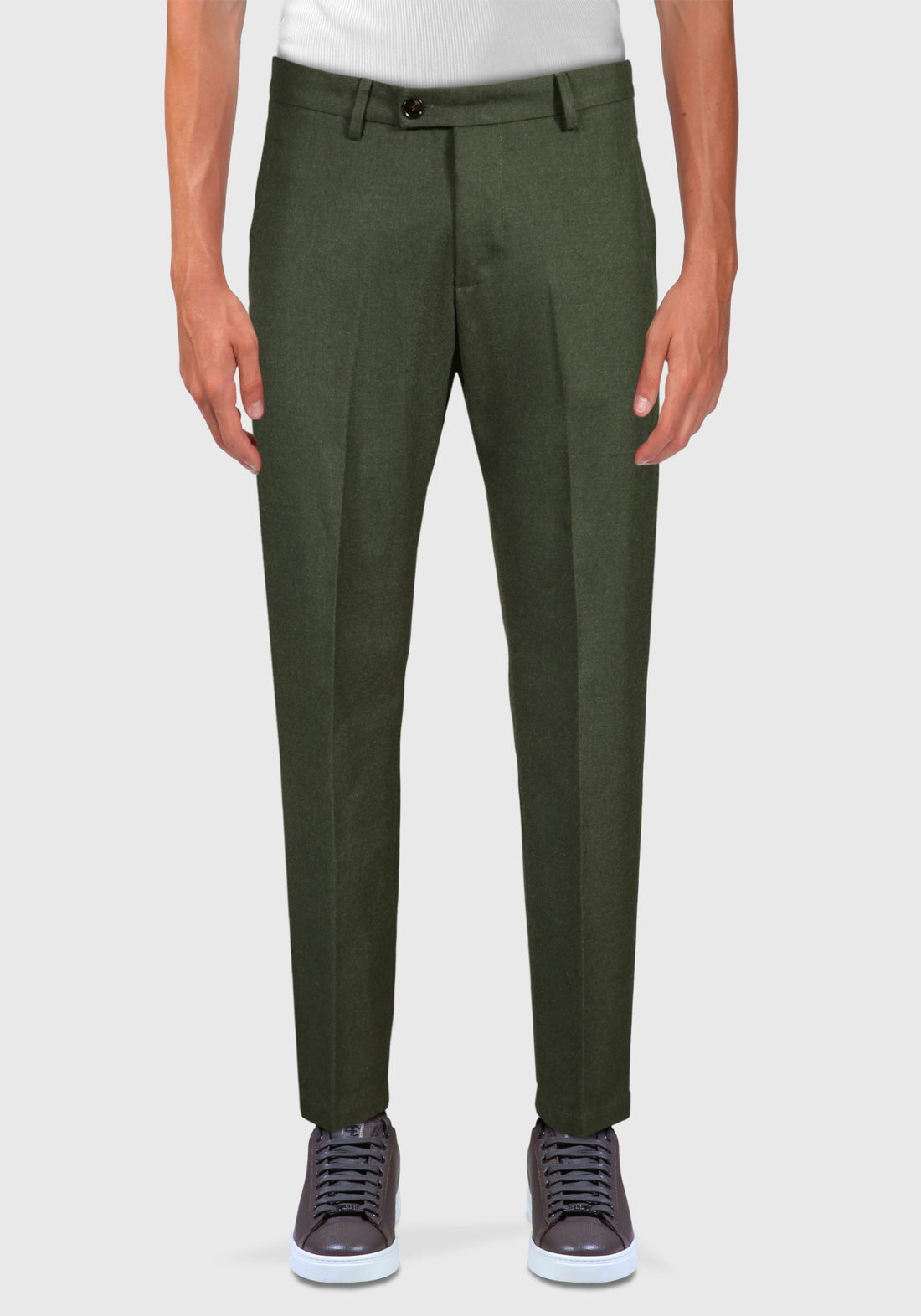 Pantalone Fresco Lana tasca a Fresco - Verde