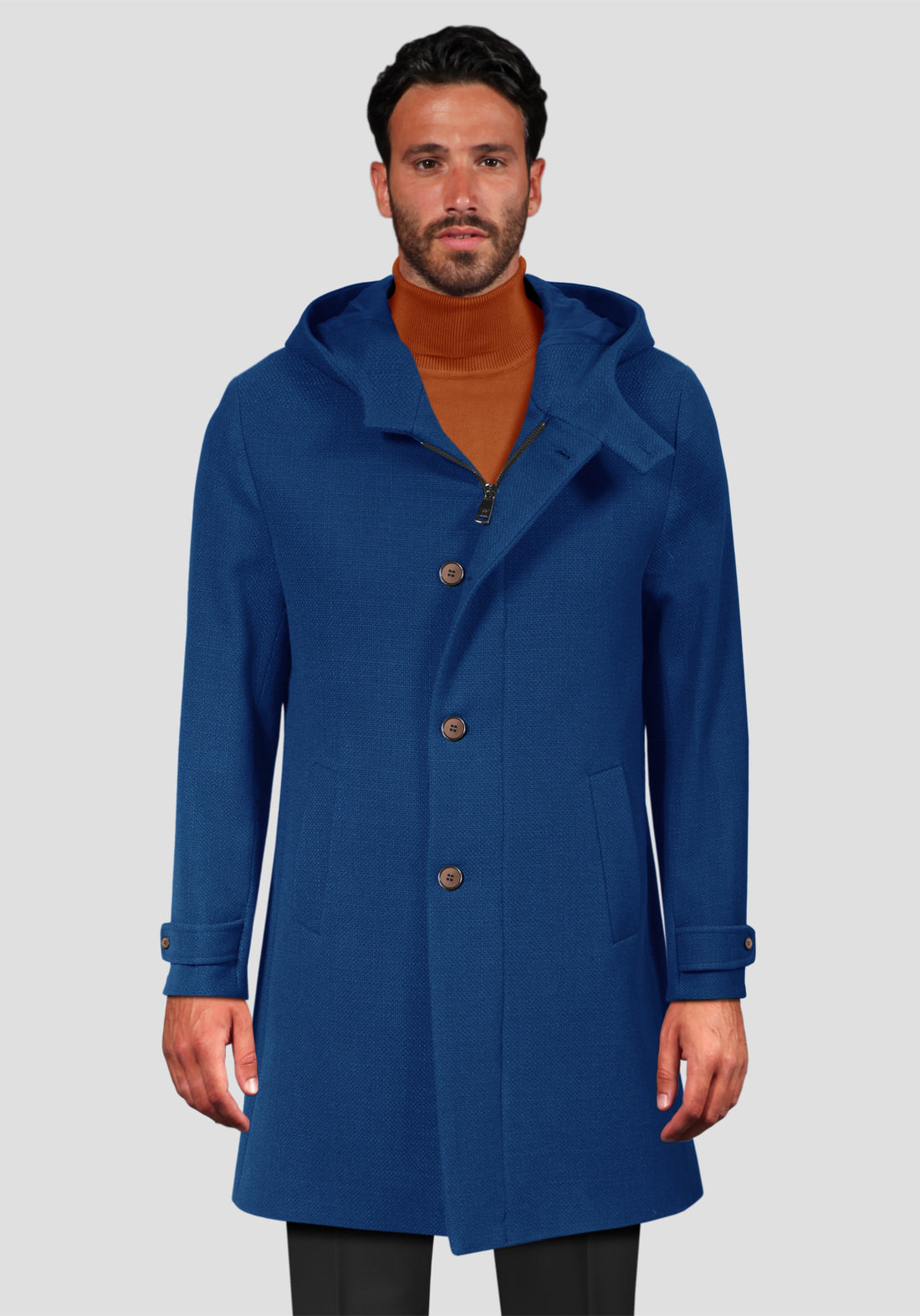 Coat with Hood - Teal -